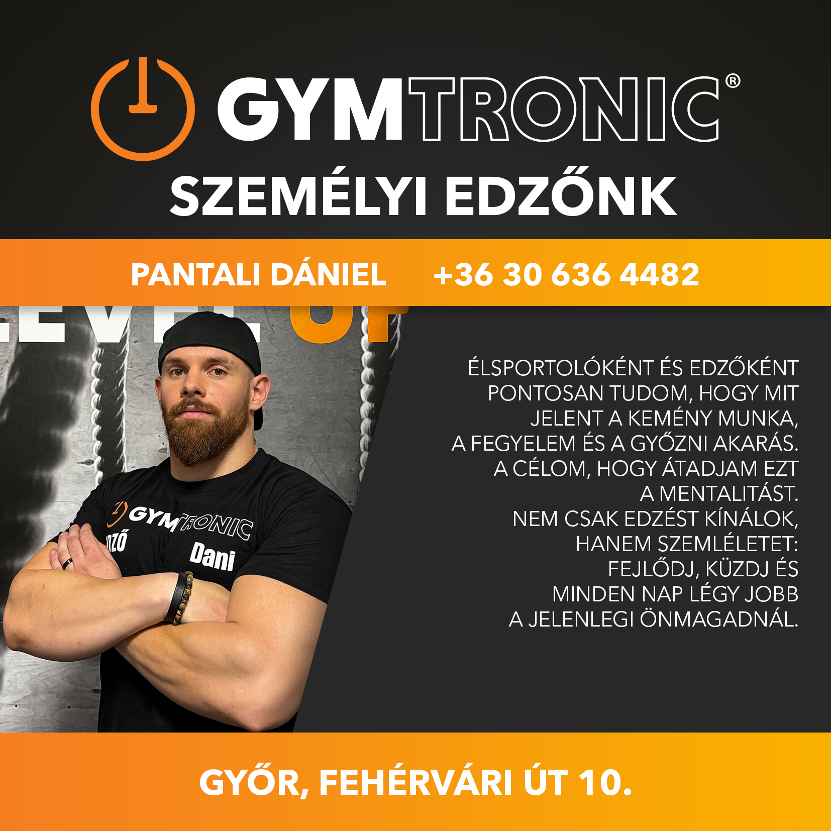 GYMtronic Győr -Pantali Dániel személyi edző
