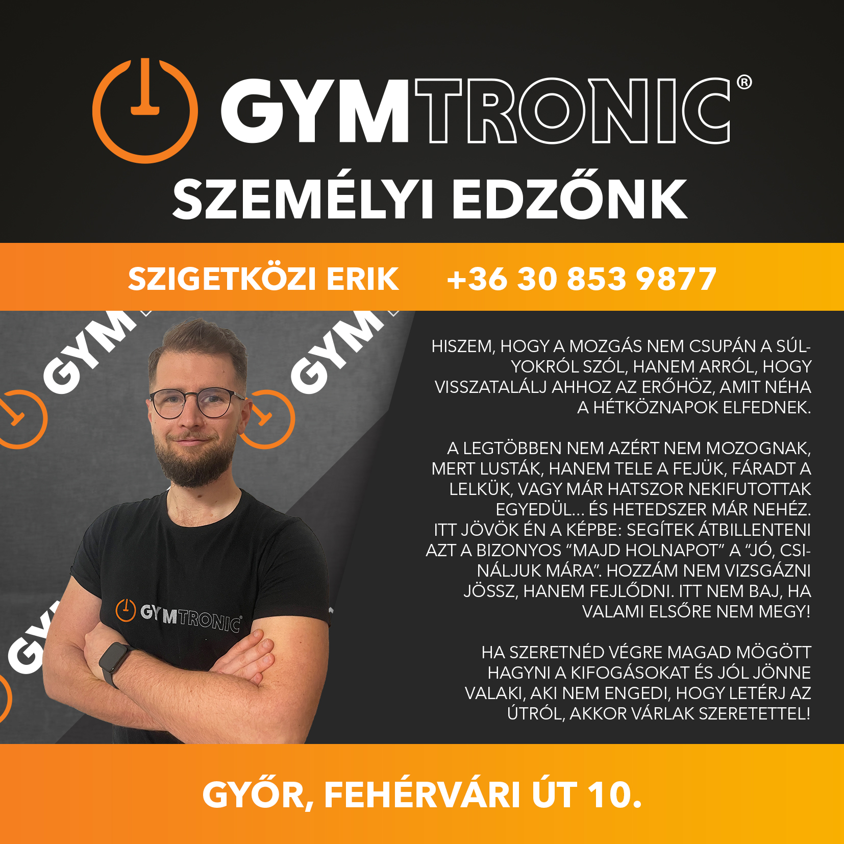 GYMtronic Győr - Szigetközi Erik személyi edző