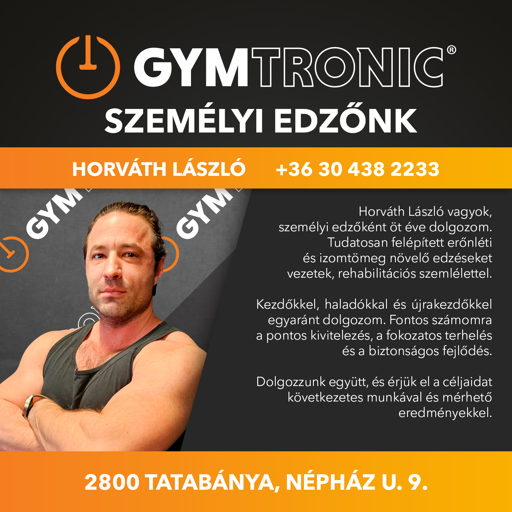 GYMtronic Tatabánya - Horváth László személyi edző