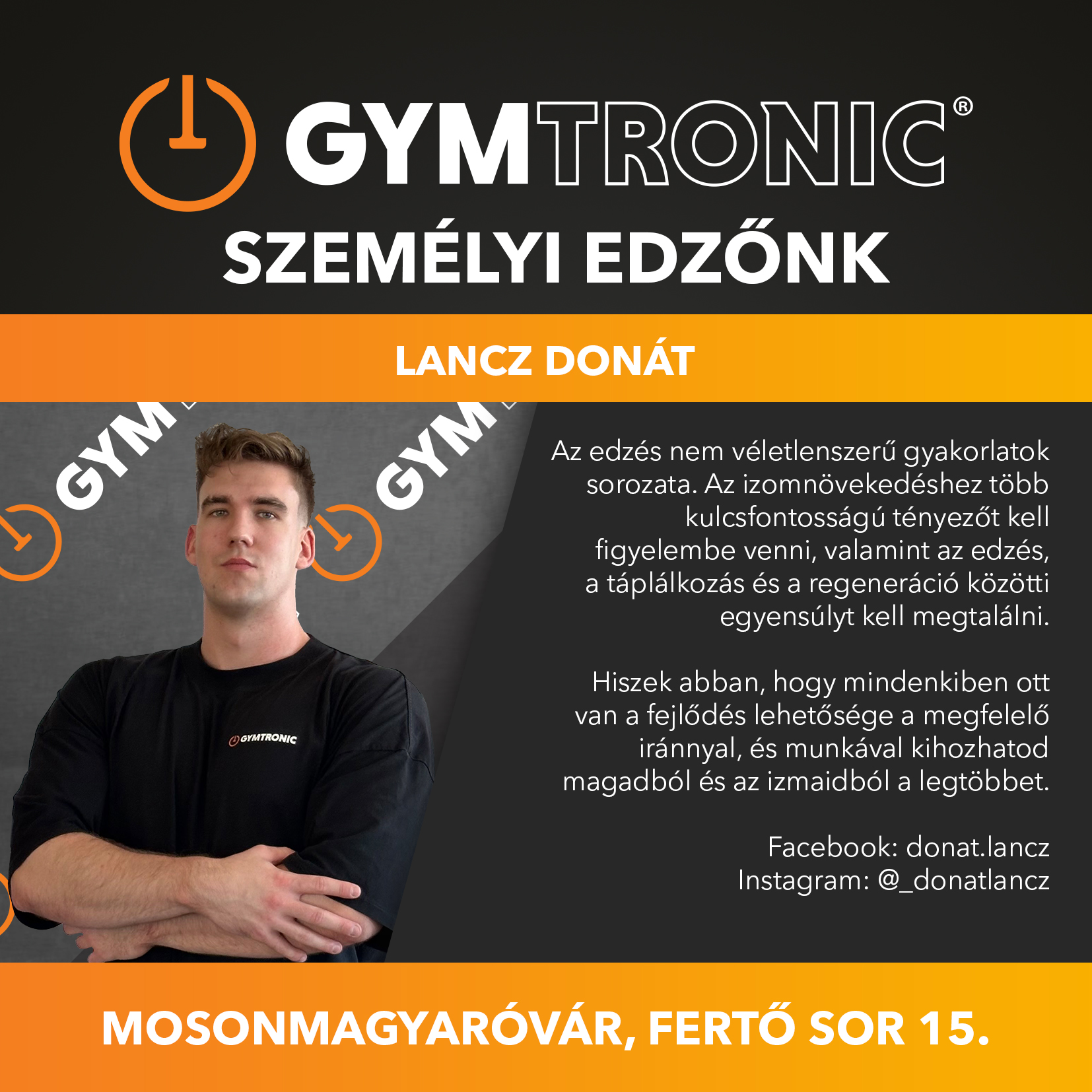 Lancz Donát GYMtronic Mosonmagyaróvár