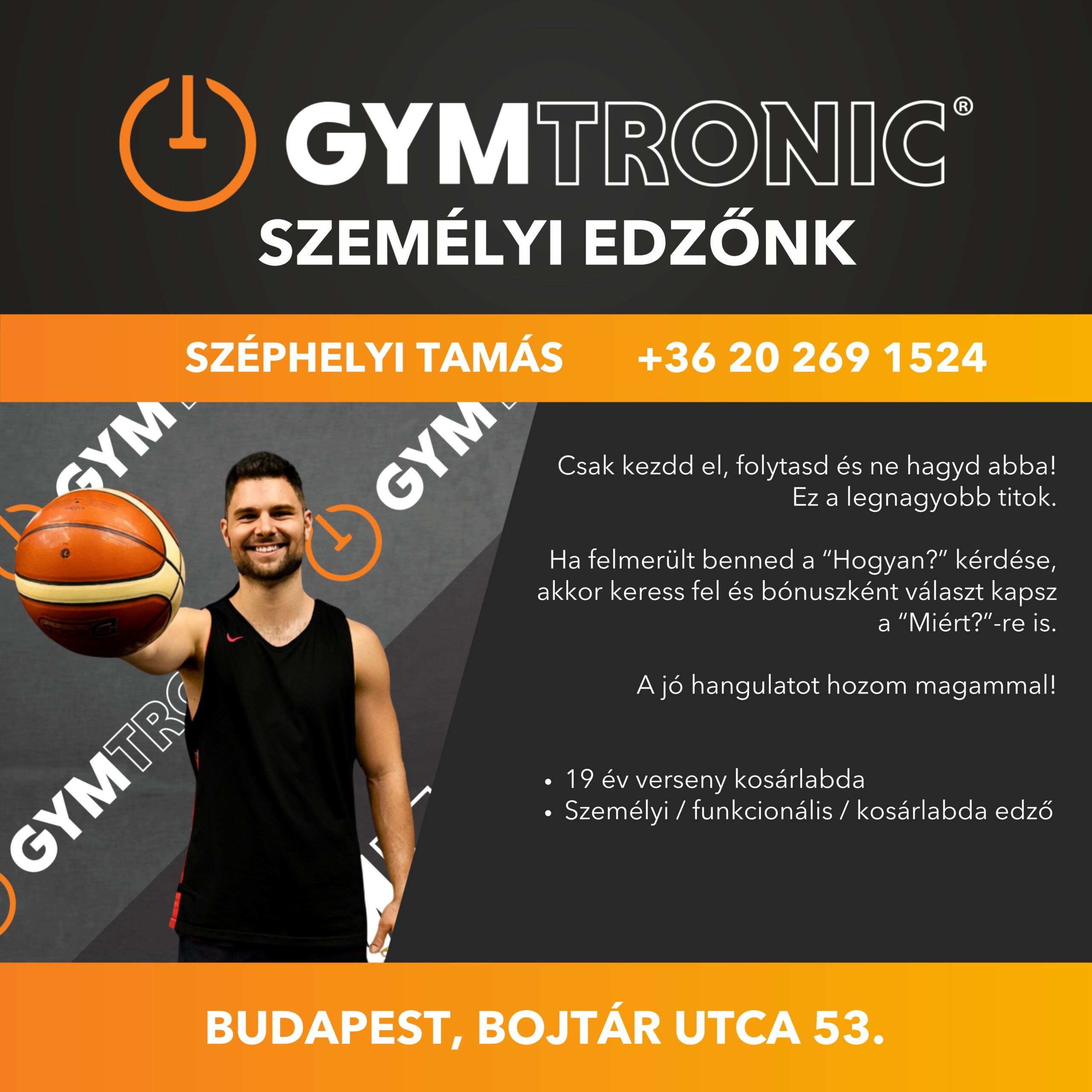 Széphelyi Tamás GYMtronic Óbuda személyi edző