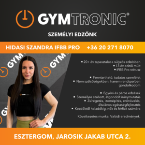 Hidasi Szandra személyi edző GYMtronic Esztergom