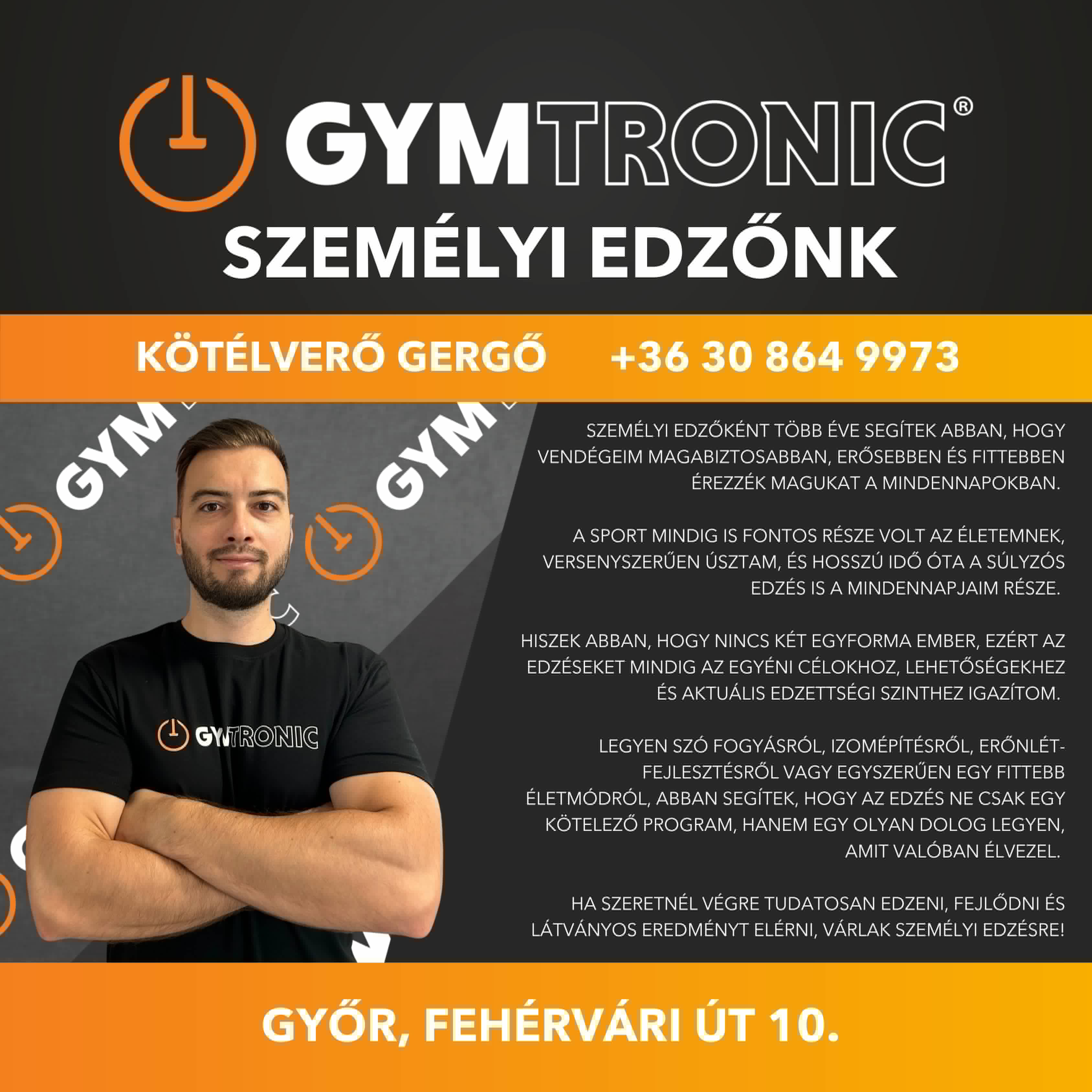 GYMtronic Győr - Kötélverő Gergő személyi edző