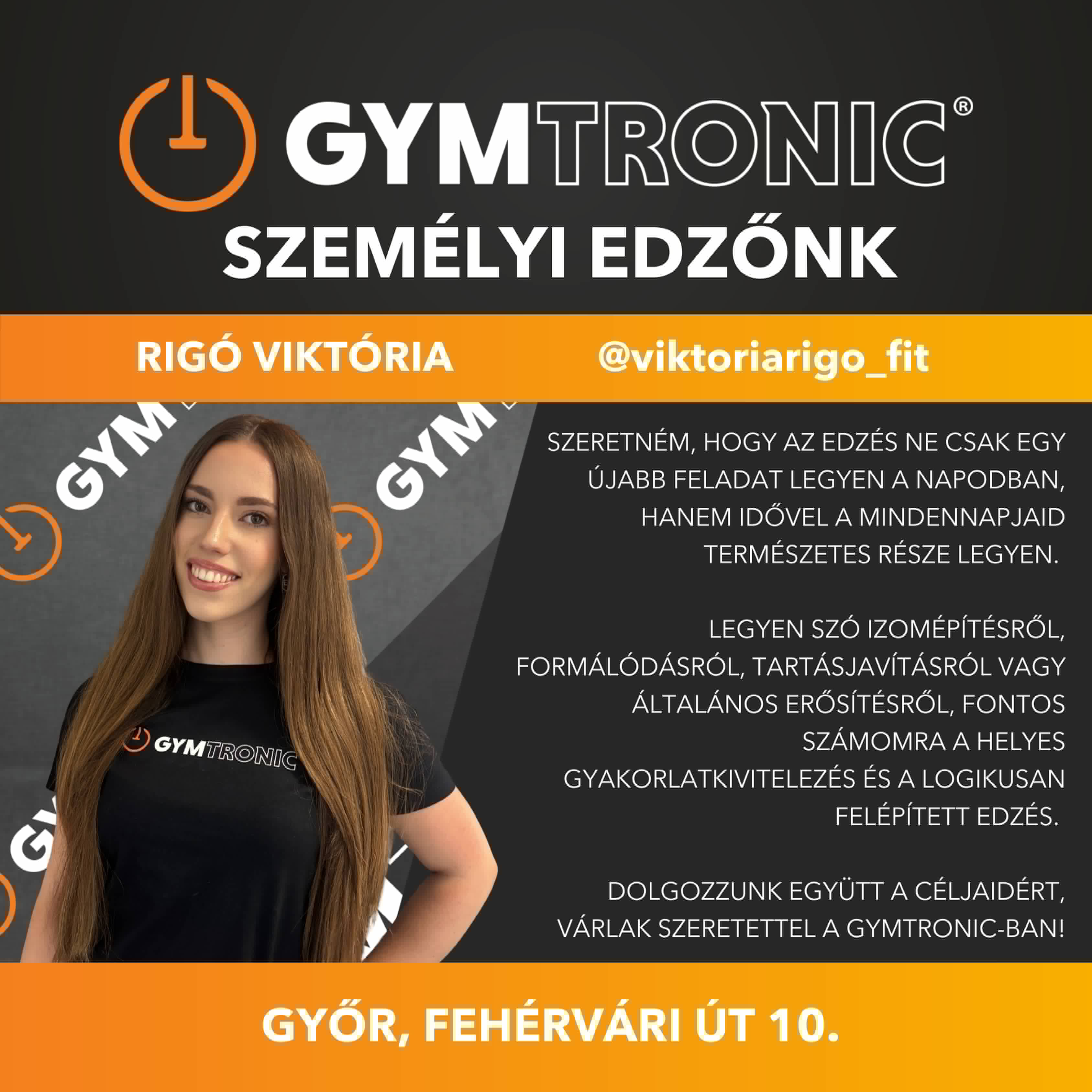 GYMtronic Győr - Rigó Viktória személyi edző